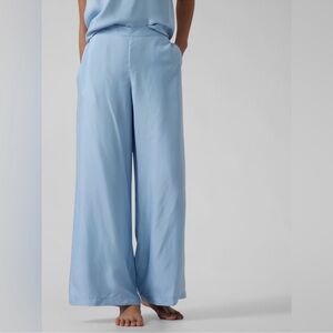 Atheleta Light Blue Wide-Leg Pants